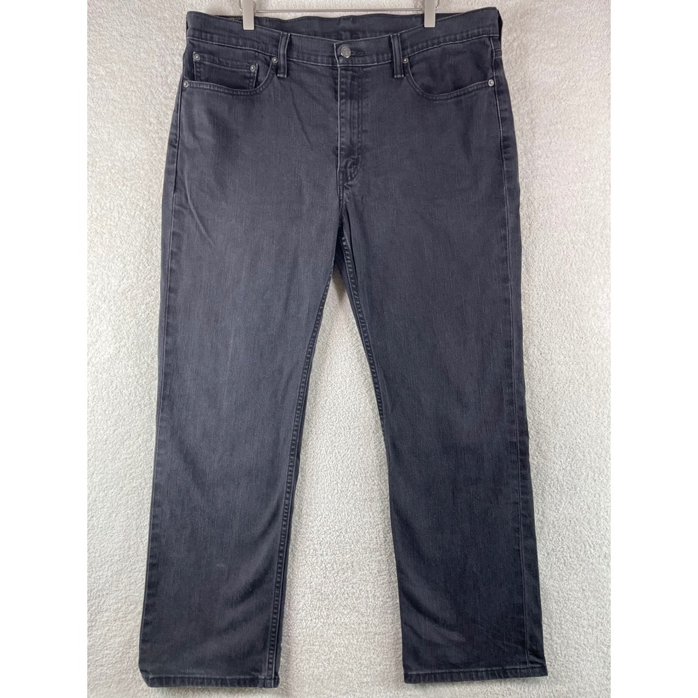 levi's 514 straight leg black jeans 38/30 grunge indie sleaze timeless workwear